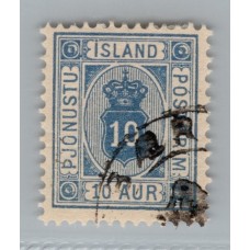 ISLANDIA SELLO DE SERVICIO Yv 6 HERMOSO 13.5 EUROS